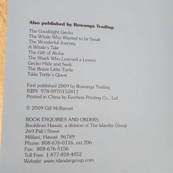 Happy as a Dolphin A Child's Celebration of Hawaii Gill McBarnet Book 2009 - Picture 4 of 7